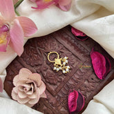 Vriksham Ruby Center With Pearl Clusters Gold-Toned Kundan Jadau Septum Ring-G20795